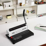 Coil Spiral Binding Machine, Manual Book Maker 34-Holes Binding 120 Sheets, Punch Binder with V952-ZDJ20TQSSD32IJ2STV0
