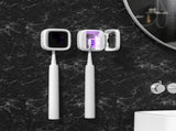Portable UV-C Toothbrush Sterilizer with Auto-Disinfection & Heating Magnetic Wall Mountable Brush V1107-CS-ZWXYSJX