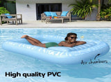 Bestway Float Floating Seat Pool Lounger Inflatable Lounge Chair Bed Pillow Cup Holder 2.03MX1.37M BW-FLOAT-43838