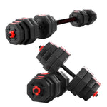 Everfit 40kg Dumbbells Barbell Set Adjustable Dumbbell Weight Lifting DAB-DBS-40KG-AB