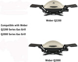 Stainless Steel Grill Burner Tube for Weber Q200 Q220 Q2000 Q2200 396000, 396001, 396002, 566002, V1258-DP02-C-518