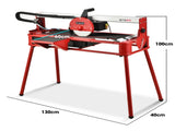 BAUMR-AG 800W Electric Tile Saw Cutter with 200mm Blade, 720mm Cutting Length, Side Extension V219-TILSAWBMRA210