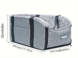dog car seat, pet travel safety, dog comfort car seat, secure dog seat, Australian pet travel, V1102-136-GRA-96833