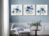 3 Piece Watercolor Wildflower Botanical Framed Wall Art Colorful Floral Canvas Art Prints Boho V1192-AZ-W-25145