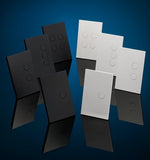 4G 250V 16AX_20A LED Saturn Zen Push Button Switch, Black V1202-V1-CLIZ4064PBLZW