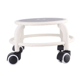 Round Rolling Low Stool Comfortable Universal Wheel Movable Mini Stool High Weight Capacity for Home V1294-YM0706-3116230016214