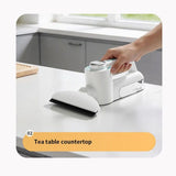 Green Electric Window Vacuum Cleaner - 20cm Squeegee, Rechargeable Handheld Glass Cleaner, V888-ELOSUNG56475