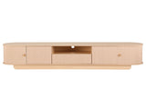 Artiss 220cm TV Unit Rounded Edge Slide Side Cabinet Door Pine FURNI-N-TV220-WD-AB