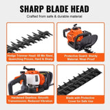 VEVOR 23.2-inch 26CC 2 Cycle Gas Hedge Trimmer, Gas Powered Handheld Hedge Trimmer with Sided V952-RQLLJSCSDZDLJ28IJV0