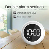 Kids AlarmDual Alarm Setting,Adjustable Brightness Night Light,Voice-Activated, Wake-Up Alarm V1369-AZ3-W-11603