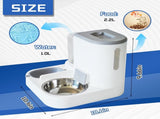Automatic Pet Feeder and Water Bowl for Dogs and Cats - Grey - 1 Piece V1258-DP02-BOL-552