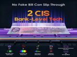 Dual CIS Money Counter with Counterfeit Detection, Mixed Value Bill Counter, 14 Currency Cash V1181-OF012