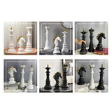 Chess Resin Decor Ornament Figurines Queen Knight Statue Collection Object Sculptural Models of V1369-AZ3-W-11587