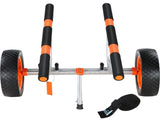 Adjustable Kayak Cart Canoe Boat Carrier 450lbs Load with 12'' Solid Tires V952-S450LBS12INCHFZNLV0
