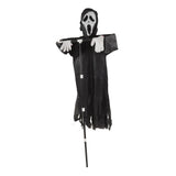 Scream Scarecrow Polyester PVC with Detachable Pole Garden Ghostface Decoration for Halloween Rural V1294-YM0717-3115220085811