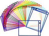Erasable and Writable Folders Pack of 30 Includes 30 water-based whiteboard markers and 1 eraser V1188-ZXY-11176
