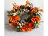 Hanging Wreath Exquisite Anti-deform Plastic Imitation Peony Flower Garland Pendant for Wedding-Dark V1263-JX-1026