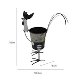 Black White Polka Dot Chook Planter 35cm V637-40490CHK