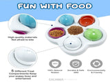 Interactive Dog Puppy Treat Ball Slow Feeder Bowl Nontoxic Dog Food Dispenser Fun IQ Training V1366-AZ2-W-03323