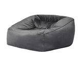 Marlow Bean Bag Chair Cover Soft Velvet Dark grey BEAN1008-DG_NZ