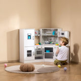 Kitchen Playset Kids Pretend Cooking Play Toy 24 Piece Accessories White V952-ZTCFWJTZBSZJNRNQAV9