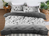 Grey Stripe Aveline Elegance Quilt / Doona / Duvet Cover set V745-AQ081952Q3