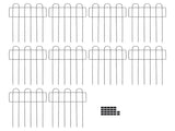 Decorative Garden Fence Iron Metal Wire Garden Fence Ground Stake Animal Barrier Fence for Outdoor V1294-YM0901-3111240296111