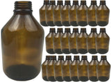 24x 600ml Amber Glass Bottle Cosmetic Essential Oil General Purpose Storage V563-BR-24BWNMEDGLASS