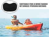 2 Pcs Outdoor Kayak Seat Kayak Cushion 38.00X30.00X1.00CM Black V1369-AZ3-W-15792