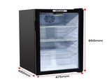 Kolner 100L Mini Bar Wine Fridge Glass Door Beverage Cooler Drinks Refrigerator FDG-YGE-BC-100L