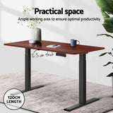 Artiss Standing Desk Top Walnut 120CM DB-B-120-WA