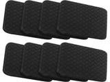 8pcs Black Anti Vibration Treadmill Mat Pads for Home Fitness Floor Protection V1192-AZ-W-21534