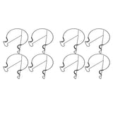 8pcs Railing Plant Pot Holder Iron Rack Floating Garden Flower Pot Stand Baskets Shelf for Outdoor V1294-YM0901-3111240144211