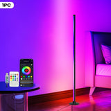 Smart LED Floor Lamp RGBICB Mood Light Ambient Light With Backlight - Rainbow - Size 01 V1106-124-25524-RBW-01