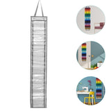 Craft Room Vinyl Roll Storage Organizer Light Grey Hanging Bag V1369-AZ3-W-19248
