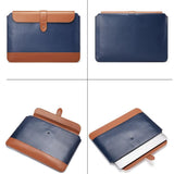 13-14 Inch Microfiber Notebook Liner Bag - Blue & Brown PRL-5058455750DBT