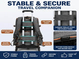 Green Double Layer Pet Backpack and Trolley Carrier - Foldable Large Capacity Design, Breathable V888-ELOSUNG52955