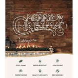 0.96M Christmas Lights Merry Christmas 288 LED Decorations Jingle Jollys XMAS-MOT-D-MERYCHRIS-MC