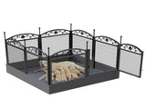 Fin Heavy Duty Dog Play Pen Enclosure Whelping Cage With Fertility Mat Puppy Playpen 60x110cm V767-P-XE843-G1