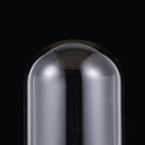 Transparent Flower Glass Cover with Wooden Base for DIY Flower Display and Home Decoration V1366-AZ2-W-12386