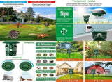 Cat Repellment,360&deg Ultrasonic Animal Repeller Outdoor, Waterproof with Motion Detector,Solar V1192-AZ-W-10725