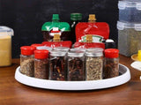 Multifunctional Grey Rotating Stand for Kitchen Countertop Organizing Spices and Condiments V1366-AZ2-W-18245