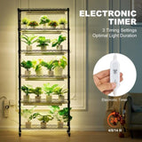 VEVOR Plant Stand with Grow Lights 6 Tiers 150W 180 cm Tall Plant Grow Shelf V952-GNZWJ180CM75DH4U1V3