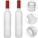 Decorative Empty Wine Bottle Glass Set, 2-Piece Stylish Home Decor for Kitchen, Living Room, Bar V1369-AZ3-W-16293