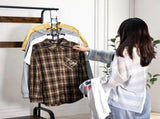 8 Sets Magic Clothes Hangers Detachable 5-in-1 Multilayer Carbon Steel Coat Hanger with Anti-Slip V985-MULTIHANGERS