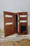 Leather Phone Wallet - Brown V197-MWAB-1386