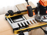 Dovetail Jig, 310 mm Width, Dove Tailing Router Jigs with Router Bit & 1/2 Template, Precise V952-YWJJ12INCHDYO3F2RV0