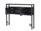 Artiss Bed Headboard King Single Storage Bedhead Charging Station Black BED-HEAD-SOR-KS-BK