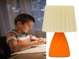Pleated Table Lamp Three Color Stepless Dimming Ceramic Modern Pleated Barrel Lamp Shade for Bedroom V1294-YM0901-3119230089111