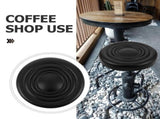 Black Round Stool Cushion Pad Replacement, Ergonomic Padded Seat Cover for Bar Stools, Kitchen V1366-AZ2-W-18753